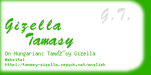 gizella tamasy business card